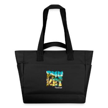Phuket Thailand Strand Urlaub Design - Wasserabweisende Padded Bag - Schwarz - Vorne