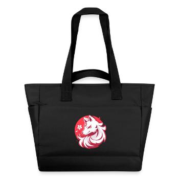 Weißfuchs nach asiatischer Art - Wasserabweisende Padded Bag - Schwarz - Vorne