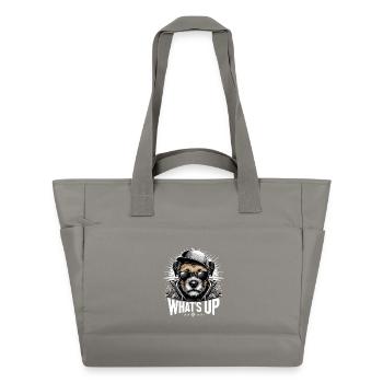 Border Terrier What’s Up Cappy Gift - Sac matelassé déperlant - gris - Devant
