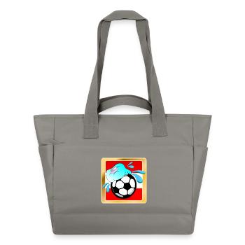 SOMMER IN ÖSTERREICH FUßBALL - Wasserabweisende Padded Bag - Grau - Vorne