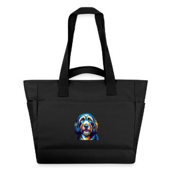 Basset Griffon Vendeen Hunderasse Karikatur Kawaii - Wasserabweisende Padded Bag - Schwarz - Vorne