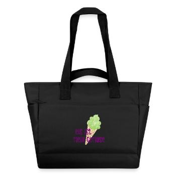 Eis coole lustige Sprüche Gemüse schlecken Eiskrem - Wasserabweisende Padded Bag - Schwarz - Vorne
