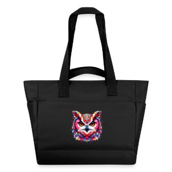 Eule - Wasserabweisende Padded Bag - Schwarz - Vorne