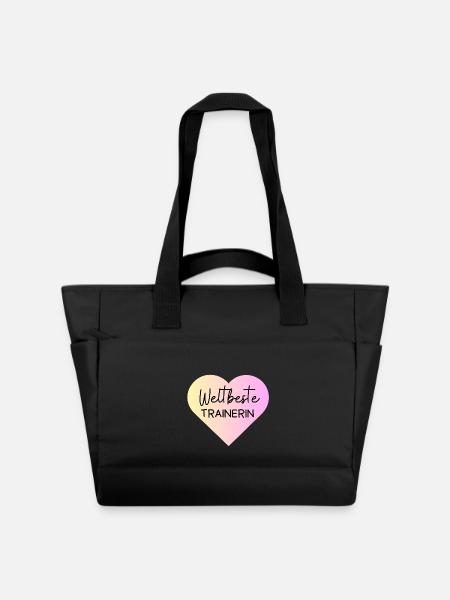 Weltbeste Trainerin! Personalisierbar - Wasserabweisende Padded Bag - Schwarz