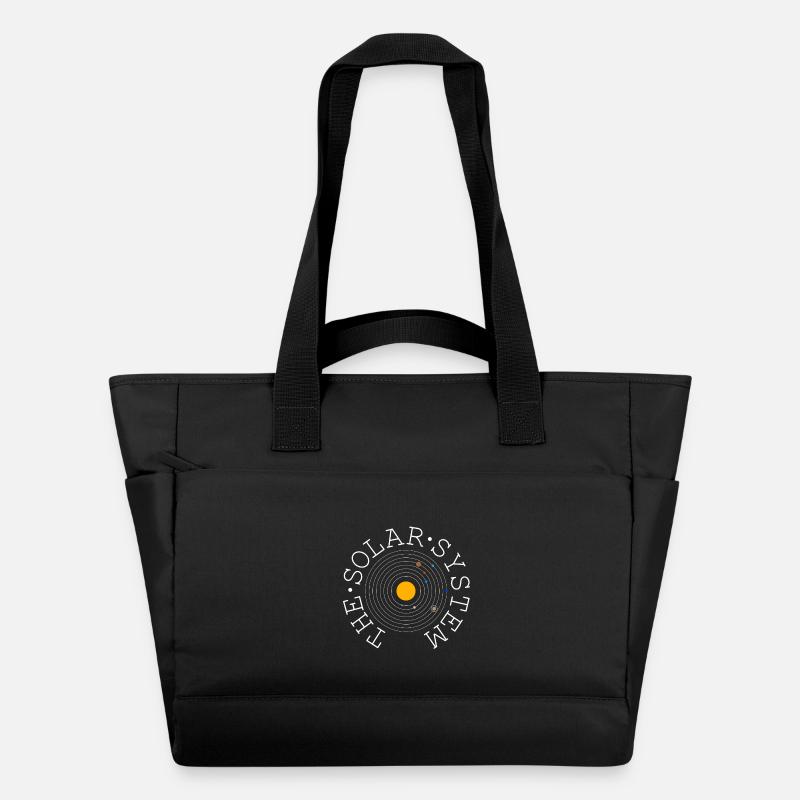 The Solar System (white) - Wasserabweisende Padded Bag - Schwarz