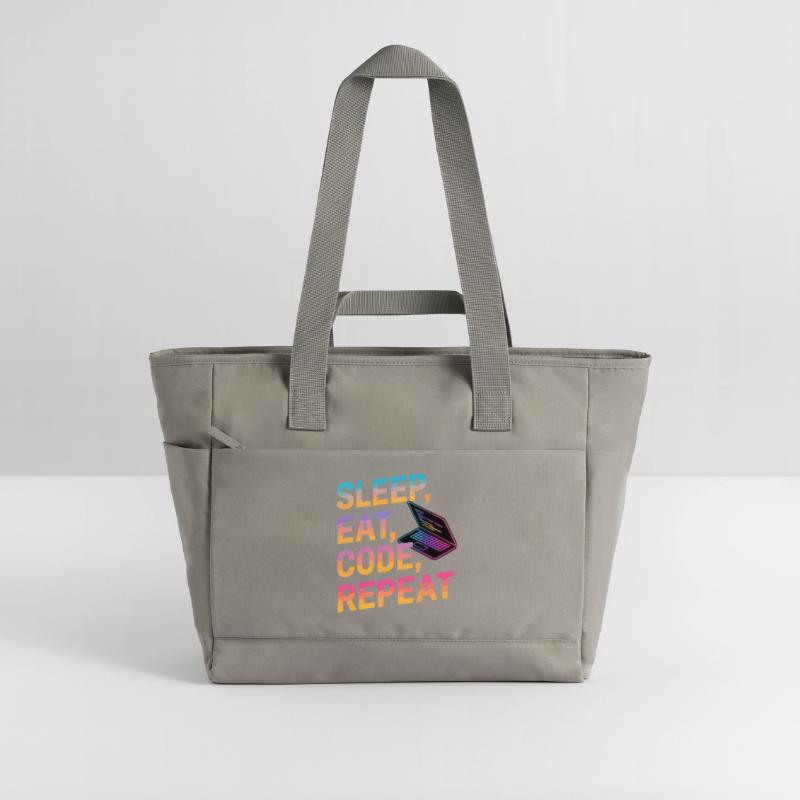 Dormir, manger, coder, répéter Sac matelassé déperlant