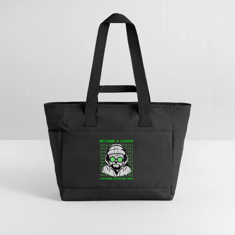 Devenu codeur – Hacker Dog Binary Look Sac matelassé déperlant