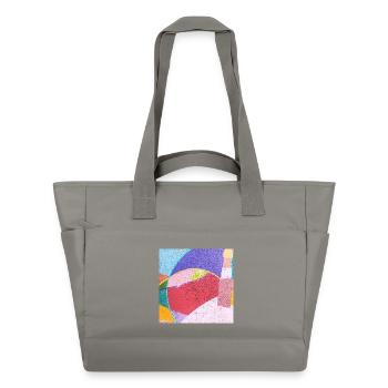 Peintures murales colorées - Sac matelassé déperlant - gris - Devant