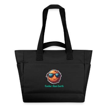 Cooler Than Earth - Water-Repellent Padded Bag - black - Front