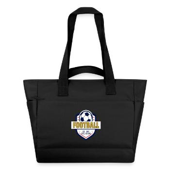 FOOTBALL IS MY RELIGION - Sac matelassé déperlant - noir - Devant
