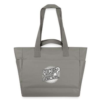 Focus? Gone in 3...2...Oops. - Water-Repellent Padded Bag - grey - Front