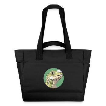 Lizard shaving – smoother than ever! - Water-Repellent Padded Bag - black - Front