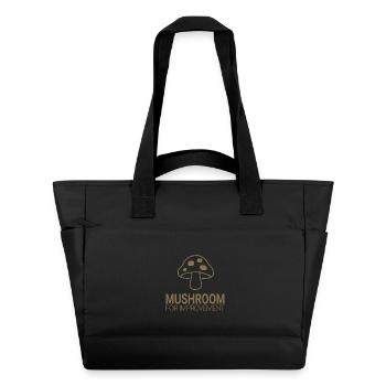 Champignon pour l’amélioration - Sac matelassé déperlant - noir - Devant