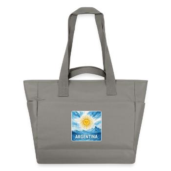 Argentine National Couleurs Design - Sac matelassé déperlant - gris - Devant
