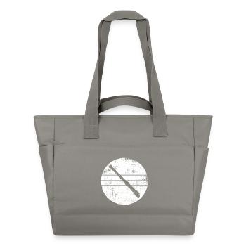Croquis de flûte - Sac matelassé déperlant - gris - Devant