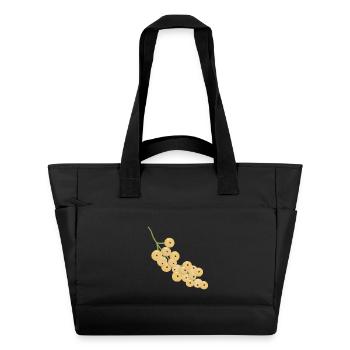 Weiße Johannisbeere Bund Illustration - Wasserabweisende Padded Bag - Schwarz - Vorne