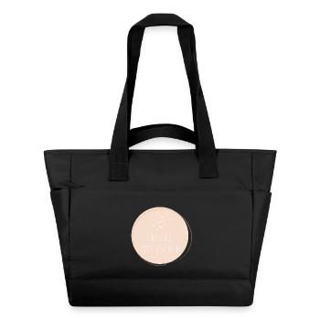 Constellation avec prénom d’enfant - Sac matelassé déperlant - noir - Devant