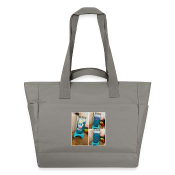 Glitter Mug - Water-Repellent Padded Bag - grey - Front