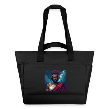 Élève-toi au-dessus du chaos - Sac matelassé déperlant - noir - Devant