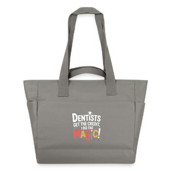 Technicien de couronne dentaire Art - Sac matelassé déperlant - gris - Devant