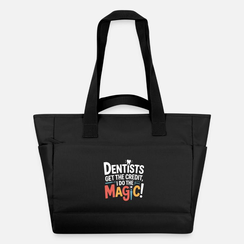 Dental Crown Technician Art  - Water-Repellent Padded Bag - black