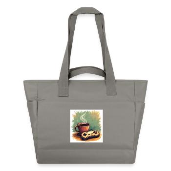 Caffeine & Campaigns - Water-Repellent Padded Bag - grey - Front