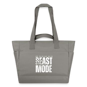 Mode Festin Pas de douleur Pas de gain - Sac matelassé déperlant - gris - Devant