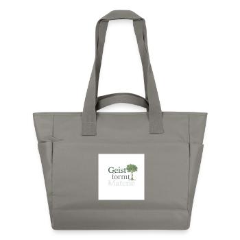 Geist formt Materie Baum - Wasserabweisende Padded Bag - Grau - Vorne