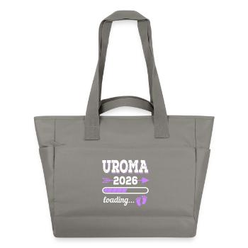 Uroma 2026 Loading Schwangerschaft Geschenkidee - Wasserabweisende Padded Bag - Grau - Vorne