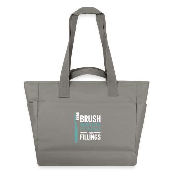 Sourire mécanique Ingénieur dentaire Art - Sac matelassé déperlant - gris - Devant