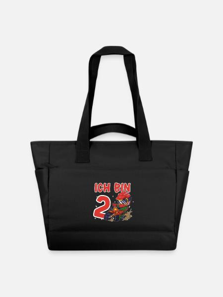 2. Geburtstag Motocross - Wasserabweisende Padded Bag - Schwarz