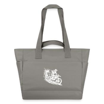 Gelände Maschine Matsch Hobby Motorsport - Wasserabweisende Padded Bag - Grau - Vorne