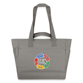 Scrum Framework for Agile Working in Development - Water-Repellent Padded Bag - grey - Front