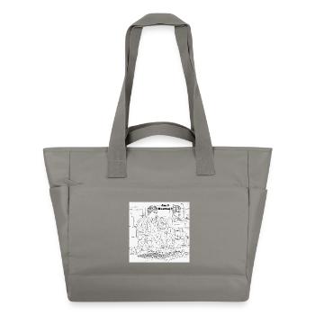 Human or robot - Water-Repellent Padded Bag - grey - Front