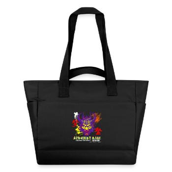 Midnight Rage Glitch Oni Face Style Urbain - Sac matelassé déperlant - noir - Devant