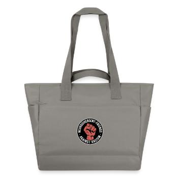 Neurodivergent Friends against Racism - Antifascis - Water-Repellent Padded Bag - grey - Front