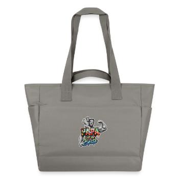DAD IS THE BEST - Water-Repellent Padded Bag - grey - Front