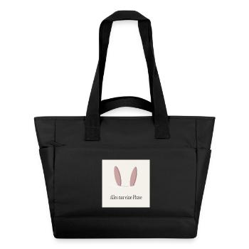 Ce n’est qu’une phase – affiche minimaliste - Sac matelassé déperlant - noir - Devant