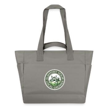 Soutenez votre producteur local - Sac matelassé déperlant - gris - Devant