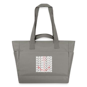 HAMBOURG LIEBE HH HAFENPOWER ANKER - Sac matelassé déperlant - gris - Devant