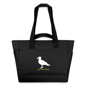 Expert local en cuisine mouette - Blanc - Sac matelassé déperlant - noir - Devant
