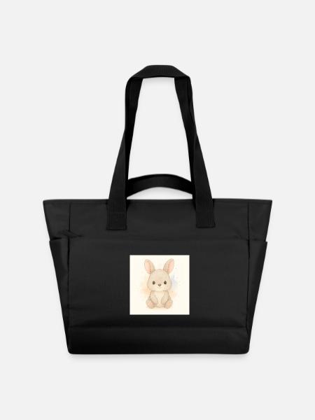 Kindermotiv_Haeschen - Wasserabweisende Padded Bag - Schwarz