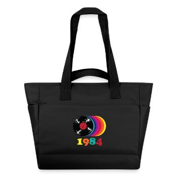Disque vinyle de 1984 - Sac matelassé déperlant - noir - Devant
