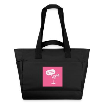 Be a Voice, Not an Echo - Water-Repellent Padded Bag - black - Front