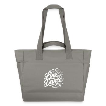 Line Dance – Country Western Tanz - Water-Repellent Padded Bag - grey - Front