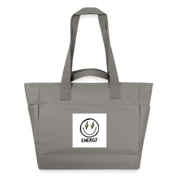 Lightning Smile Energy Tee - Water-Repellent Padded Bag - grey - Front