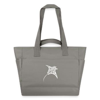 Manta ray - Water-Repellent Padded Bag - grey - Front