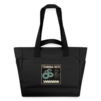 Titanoboa Facts : le plus gros serpent jamais vu - Sac matelassé déperlant - noir - Devant