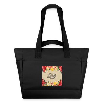 Vintage Floral Journal Women's Day - Water-Repellent Padded Bag - black - Front