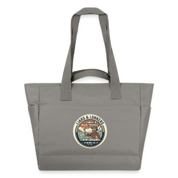 Funny Liars Fishing - Water-Repellent Padded Bag - grey - Front